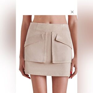 Steve Madden Tan Skirt with Zipper